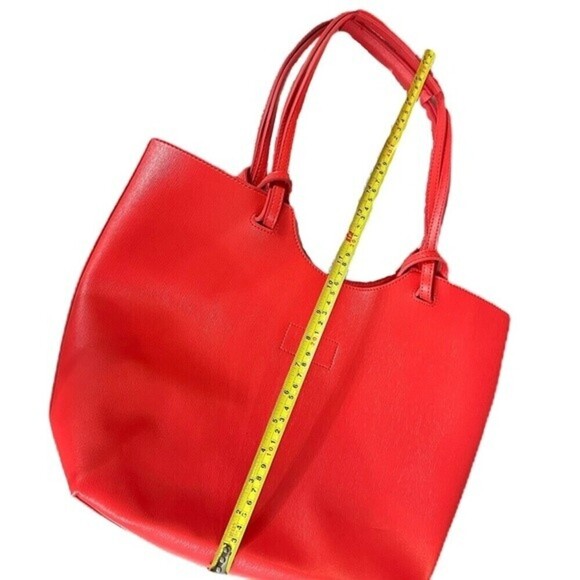 Neiman Marcus Coral Tote‎ Shoulder Purse Bag - Picture 5 of 13